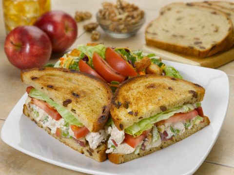 Chicken Apple Walnut Sandwich